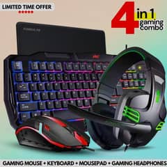 FUNBUNG GX Gaming Combo | Gaming Headphones, mouse and keyboard combo