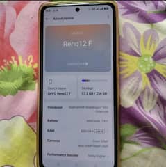 oppo Reno 12f 8+4gb ram 256gb rom pta official approve only mobile