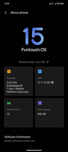 VIVO V30 5G 12/256 GB