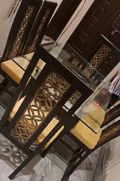 Wooden Dining Table with Six Chairs. . URGENT Sale