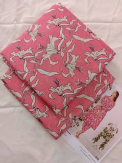 Unstitched lawn 2 piece with poster