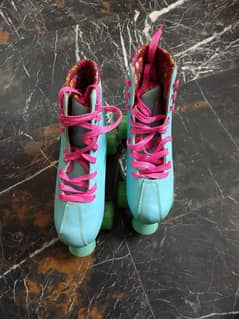 Collection of Colorful Roller Skates - Pink, Green, Blue, White!