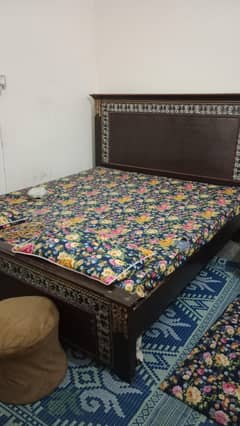 Full Size Bed With Side Tables