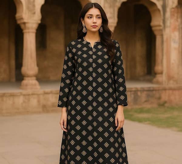 Black Unstitched Lawn Suit - 2 Piece Women Wear by Ghazi PunjRung Collection - GZ-PJ-BR09