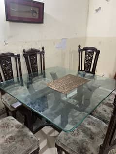 DINING TABLE 6 CHAIRS