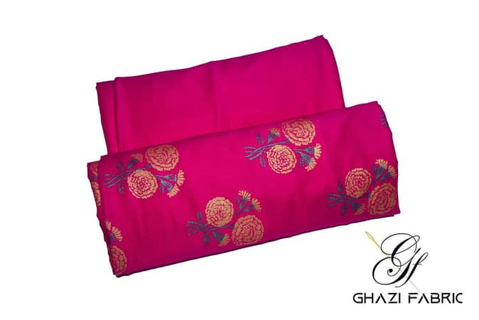 Ghazi Fabric Feroza Series Blush Pink Unstitched Linen 2-Piece Suit for Women (Model Fz series-0052142/8)