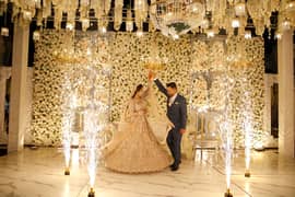 Custom-Stitched Walima Dress – Heavy Embellishment, Stunning Flare