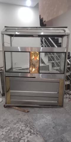 Burger Shawarma Counter with fryer