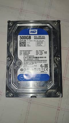 WD 500GB hard drive