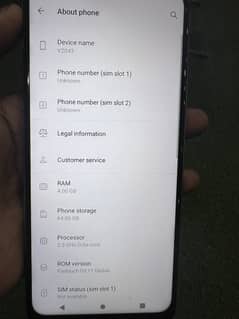 Vivo y20 with box Ram 4 64 ph 03082578336