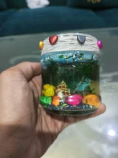 Mini Aquarium Candle Fresh Scent & Colorful Charm