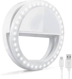 Rechargeable Mini LED Selfie Ring Light