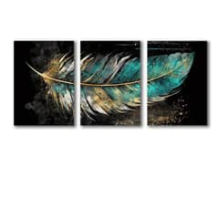 Stunning 3 pcs abstract Art wall frame - elevate your place