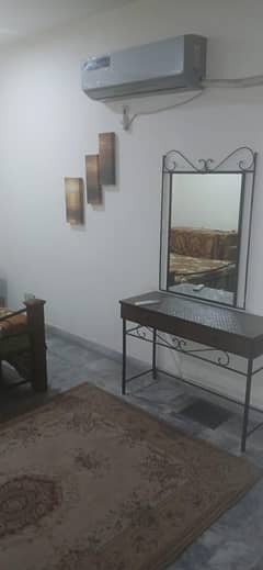10 marla furnished 2 bedrooms portion for rent