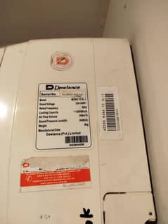 02 Used Dawlance  Split AC 01 ton for sale