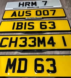 tint and number plates