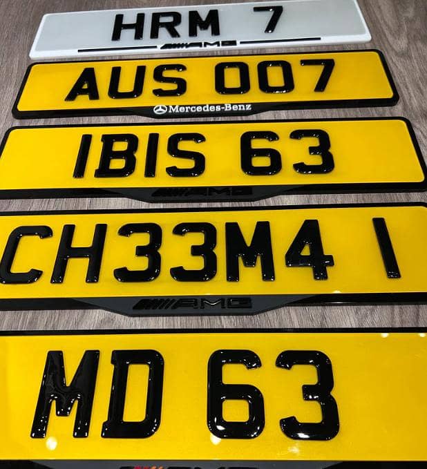 tint and number plates 0