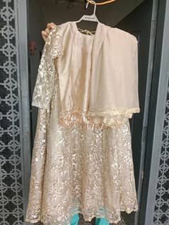 3 pc new lehnga wtih blouse and dupta,stuff net