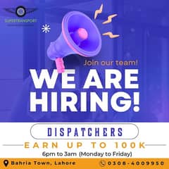 Experience Dispatcher Required || CSR Required || Jobs Urgent Hiring