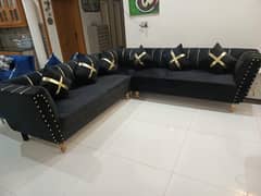 Eight seater L shape sofa