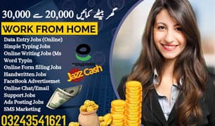 Online Part time/full time/home job/Assignments/Typing/Data entry/Ads