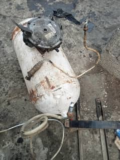 Cng cylinder with stand pipe kit and complete fitting