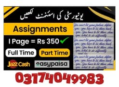 Online Jobs, Assignment Writing, Data Entry, Typing job, Part Time Job