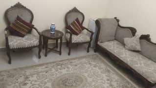 Dewan Set including sofa with 2 Chairs and table