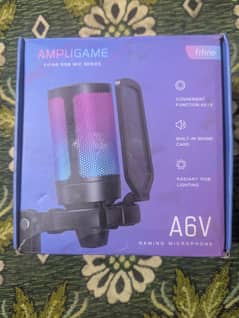 Fifine ampligame a6v gaming/podcast mic rgb