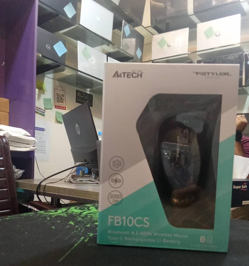 A4TECH FB10CS Wireless & Bluetooth Mouse – Dual Mode 0