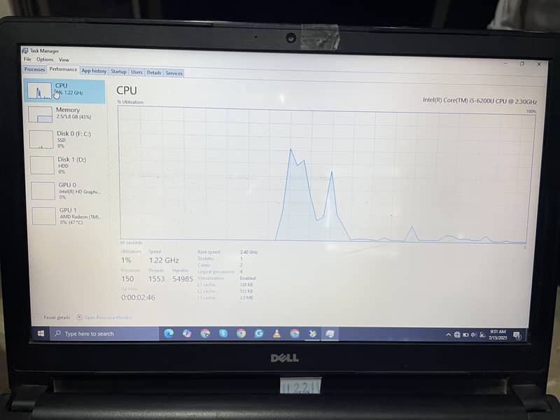 Core I5-6th Gen DDR 3 4