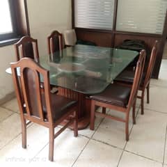 Luxury King Size Dinning Table with 5 Dinning Chairs