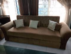 brown sofa