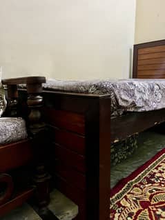 Wooden Single 2 beds
