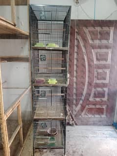 2 Cages 1.5*2*2.5 Full angle cage & Kikar Boxes
