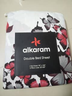 alkaram double bed sheet