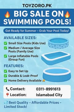 Kids swimming pool/Baby pools/Pool Accessories/intex pool/kids pool