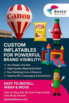 Customized Inflatables & Brand Mascots