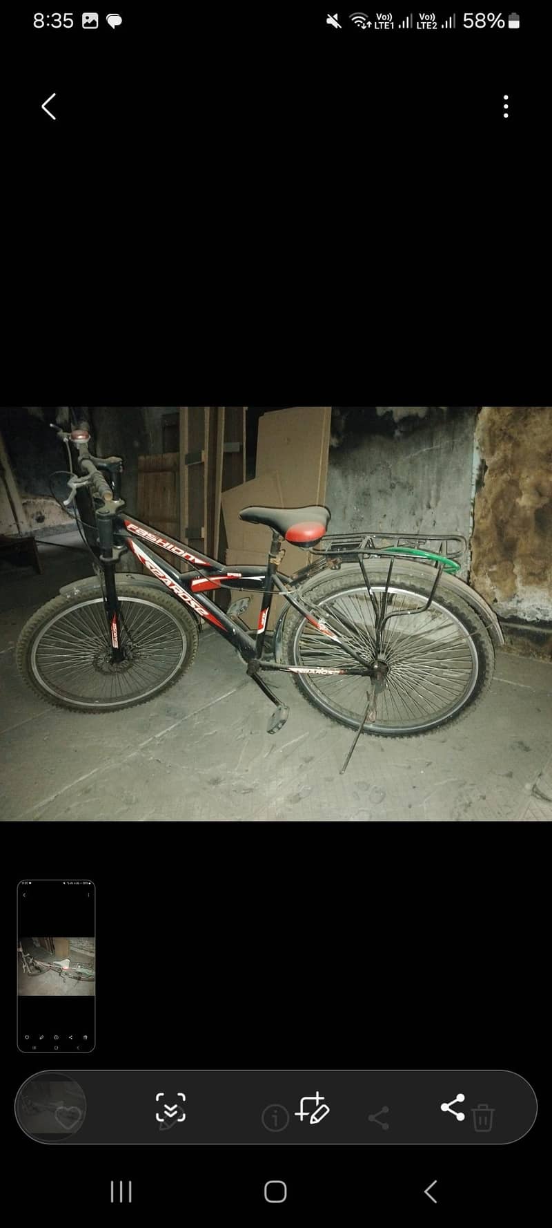 perfect condition cycle with stand and lock 0
