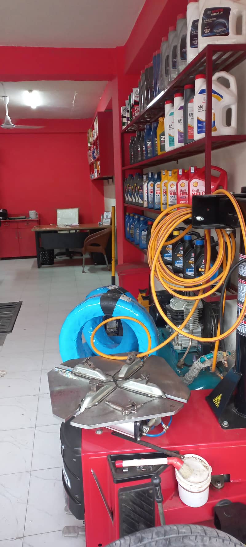 Running Wheel Alignment/Balancing and Oil Change Setup 3