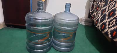 2 gourmet 19L water bottles empty