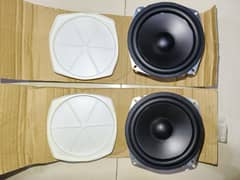 Panasonic Malaysia 5.5" woofer pair 100w 4 ohm PP cone single magnet