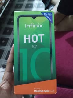 urgent sale Infinix hot 10 play with box