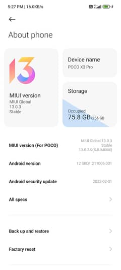 Poco x3 pro pta approved