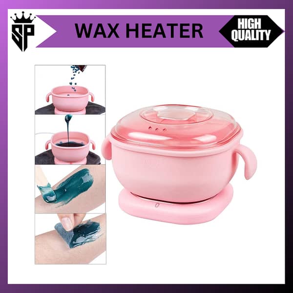 SP Dealz Silicone Wax Heater | Portable Electric Wax Warmer for Easy Hair Removal | Non-Stick Waxing Solution for Women