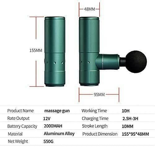 ull Body Relaxation Fitness Massager- Original Mini Body Massager - 32 Speed Chargeable Fascial _Massager -Cordless Handheld Vibrate Fascial Deep Tissue Muscle Exercise Massage  - Powerful Physiotherapy Device - Pain Relief Machine For Unisex Massager| Sh