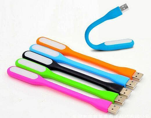 Pack of 3 - Flexible Portable USB 5V 1.2W LED Lamp  Power bank Computer Notebook Mini USB table lights Protect Eye Lights Gadget| Shopikbuzz