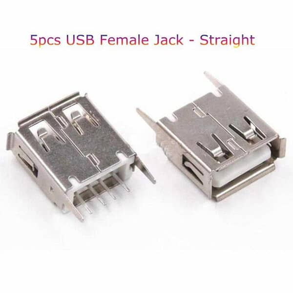 USB Female Connector Straight 4Pin S Series Terminal Type A