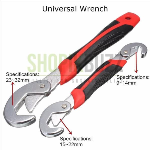 Pack of 2 - Universal Wrenches - Red And Black| Shopikbuzz