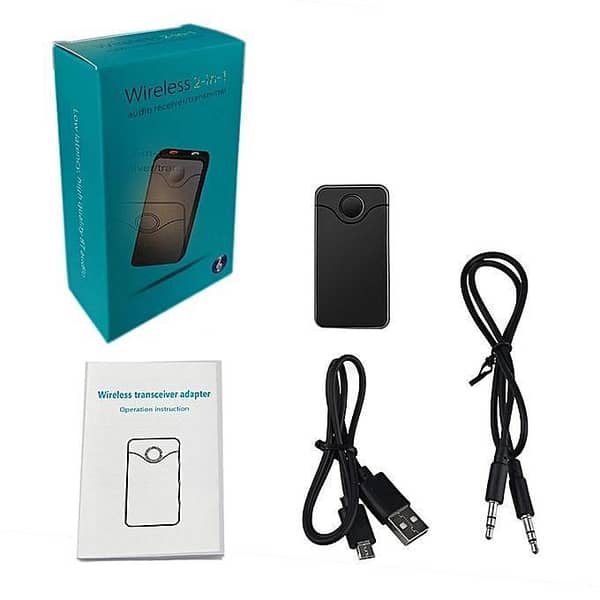 Shopikbuzz 2-in-1 Bluetooth Transmitter and Receiver with 3.5mm Audio Connection